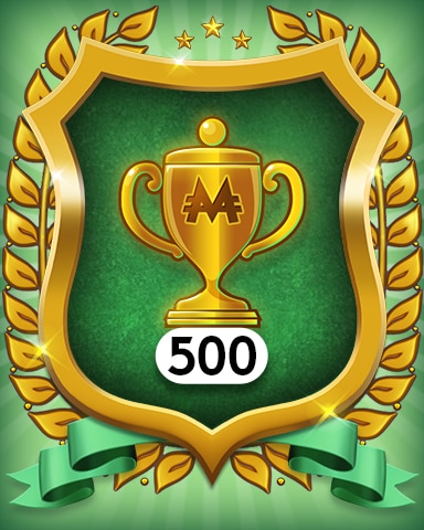 Trophies 500 Badge - MONOPOLY Sudoku