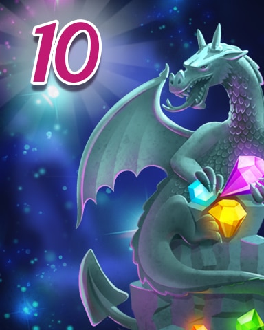 Moves Left 10 Badge - Jewel Academy