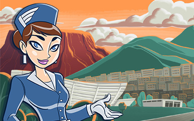 Cape Town Coach Badge - Jet Set Solitaire Cape Town Coach Badge - Jet Set Solitaire