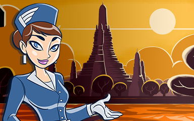 Bangkok Coach Badge - Jet Set Solitaire Bangkok Coach Badge - Jet Set Solitaire