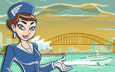 Sydney Coach Badge - Jet Set Solitaire Sydney Coach Badge - Jet Set Solitaire
