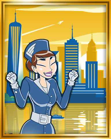 New York Extended Stay Coach Badge - Jet Set Solitaire New York Extended Stay Coach Badge - Jet Set Solitaire