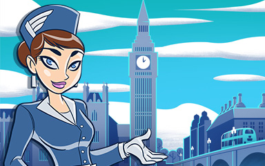 London Coach Badge - Jet Set Solitaire London Coach Badge - Jet Set Solitaire