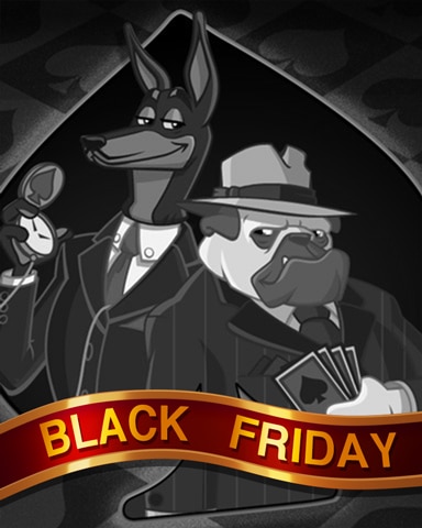 Dapper Dogs Black Friday Badge - Spades HD Dapper Dogs Black Friday Badge - Spades HD