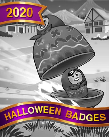 Skating Dolls Halloween Badge - Trizzle Skating Dolls Halloween Badge - Trizzle