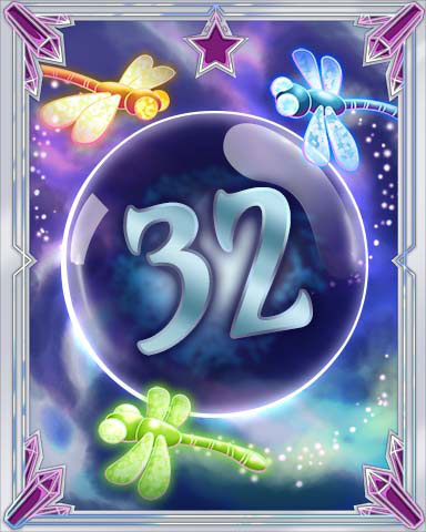 Magic Dragonfly 32 Badge - Solitaire Gardens Magic Dragonfly 32 Badge - Solitaire Gardens