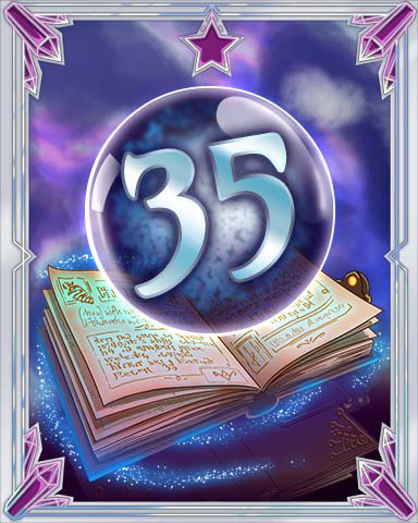 Spellbook Vol. 35 Badge - Jet Set Solitaire Spellbook Vol. 35 Badge - Jet Set Solitaire