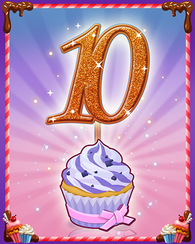 Vanilla Cupcake #10 Badge - Snowbird Solitaire Vanilla Cupcake #10 Badge - Snowbird Solitaire