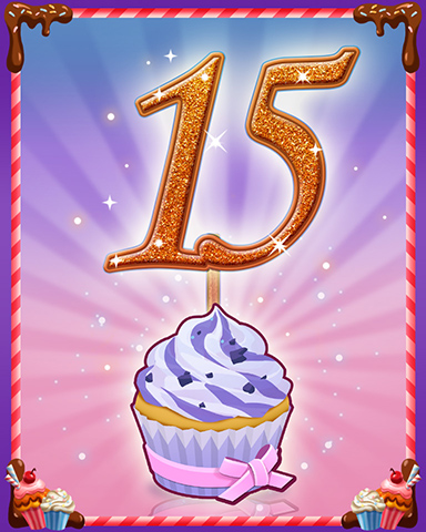 Vanilla Cupcake #15 Badge - Mahjong Sanctuary Vanilla Cupcake #15 Badge - Mahjong Sanctuary