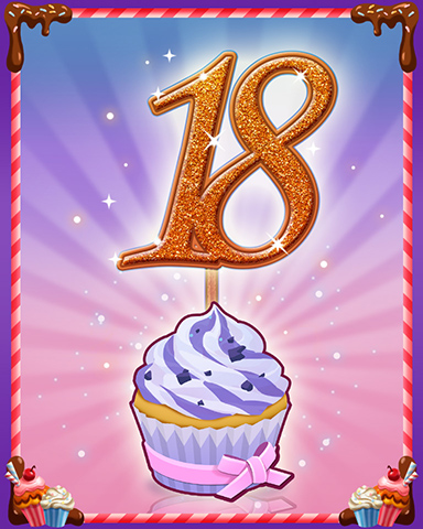 Vanilla Cupcake #18 Badge - Mahjong Sanctuary Vanilla Cupcake #18 Badge - Mahjong Sanctuary
