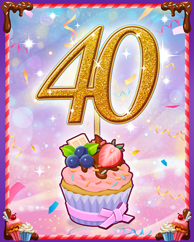 Vanilla Cupcake #40 Badge - Solitaire Blitz Vanilla Cupcake #40 Badge - Solitaire Blitz
