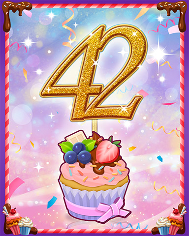 Vanilla Cupcake #42 Badge - Solitaire Blitz Vanilla Cupcake #42 Badge - Solitaire Blitz