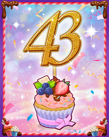 Vanilla Cupcake #43 Badge - Jungle Gin HD Vanilla Cupcake #43 Badge - Jungle Gin HD