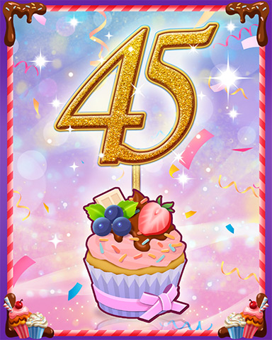 Vanilla Cupcake #45 Badge - Jungle Gin HD Vanilla Cupcake #45 Badge - Jungle Gin HD