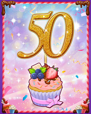Vanilla Cupcake #50 Badge - Jigsaw Treasure Hunter HD Vanilla Cupcake #50 Badge - Jigsaw Treasure Hunter HD