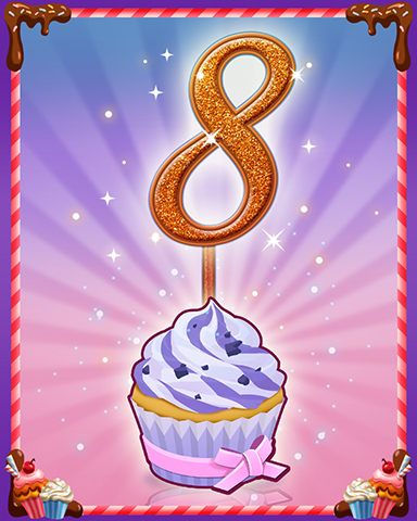 Vanilla Cupcake #8 Badge - Snowbird Solitaire Vanilla Cupcake #8 Badge - Snowbird Solitaire