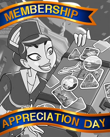 Jet Setting Memories Appreciation Badge - Jet Set Solitaire Jet Setting Memories Appreciation Badge - Jet Set Solitaire