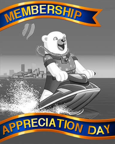 Polar Jetskiing Appreciation Badge - Snowbird Solitaire Polar Jetskiing Appreciation Badge - Snowbird Solitaire