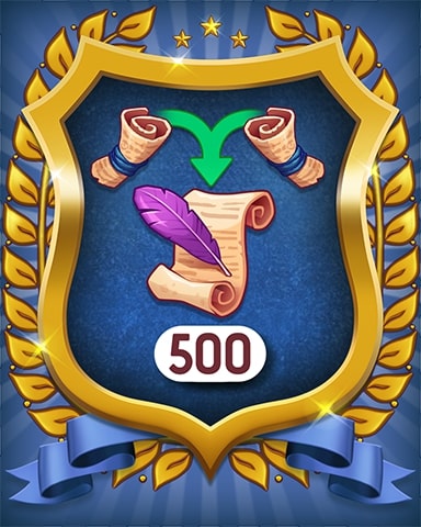 Magic Scrolls 500 Badge - Merge Academy Magic Scrolls 500 Badge - Merge Academy
