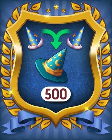 Wizard Hats 500 Badge - Merge Academy Wizard Hats 500 Badge - Merge Academy
