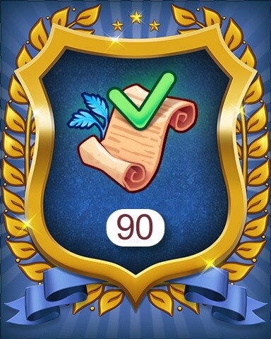Treasure Trove Orders 90 Badge - Merge Academy