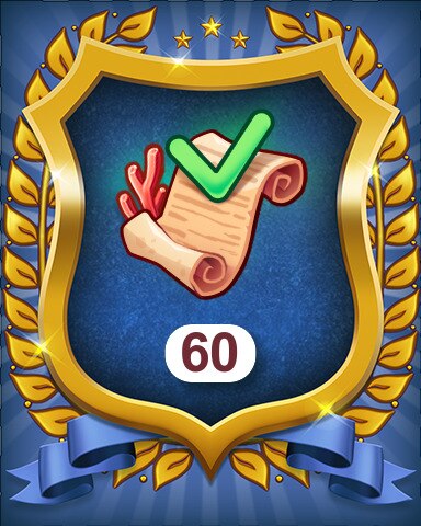 Coral Secrets Orders 60 Badge - Merge Academy Coral Secrets Orders 60 Badge - Merge Academy