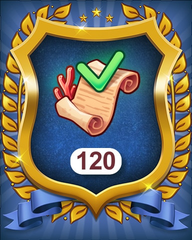Coral Secrets Orders 120 Badge - Merge Academy