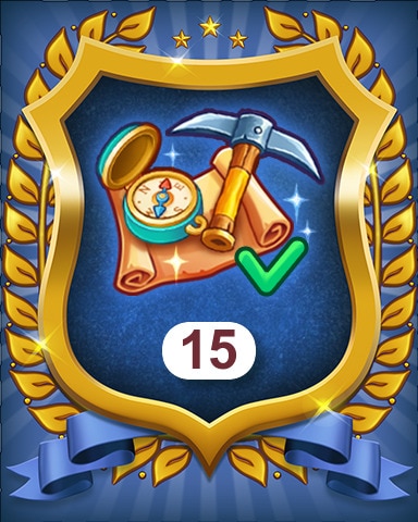 Complete 15 Treasure Trove Events Badge - Merge Academy