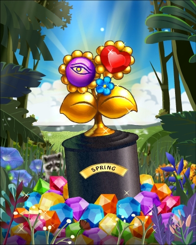Pogo Flower Frolic Victory Badge Pogo Flower Frolic Victory Badge