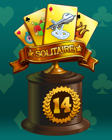 Golden Hand Lap 14 Badge - Snowbird Solitaire Golden Hand Lap 14 Badge - Snowbird Solitaire