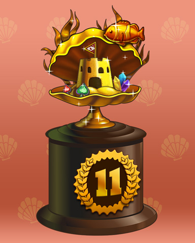 Clamshell Castle Lap 11 Badge - Quinn's Aquarium Clamshell Castle Lap 11 Badge - Quinn's Aquarium