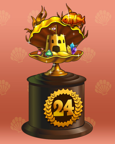 Clamshell Castle Lap 24 Badge - Tri-Peaks Solitaire HD Clamshell Castle Lap 24 Badge - Tri-Peaks Solitaire HD