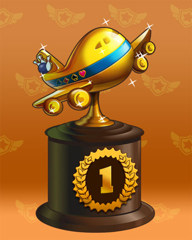 Golden Flyer Lap 1 Badge - Canasta HD Golden Flyer Lap 1 Badge - Canasta HD