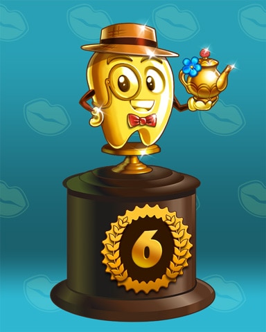 Toothy's Tea Party Lap 6 Badge - Taco Toothy's Tea Party Lap 6 Badge - Taco