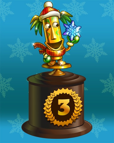 Frosty Tiki Lap 3 Badge - Lumeno Frosty Tiki Lap 3 Badge - Lumeno