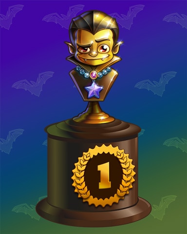 Dracula's Scare-a-thon Lap 1 Badge - Tri-Peaks Solitaire HD