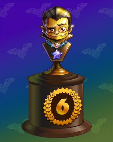 Dracula's Scare-a-thon Lap 6 Badge - Tri-Peaks Solitaire HD