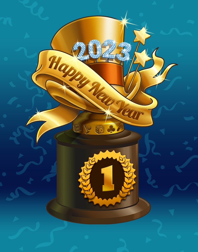 Top Of The Year Lap 1 Badge - Yahtzee! Wild Top Of The Year Lap 1 Badge - Yahtzee! Wild