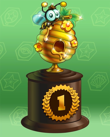 Golden Hive Lap 1 Badge - Garden Blast Golden Hive Lap 1 Badge - Garden Blast