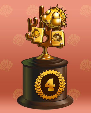 Coral Cup Lap 4 Badge - Mahjong Escape Coral Cup Lap 4 Badge - Mahjong Escape