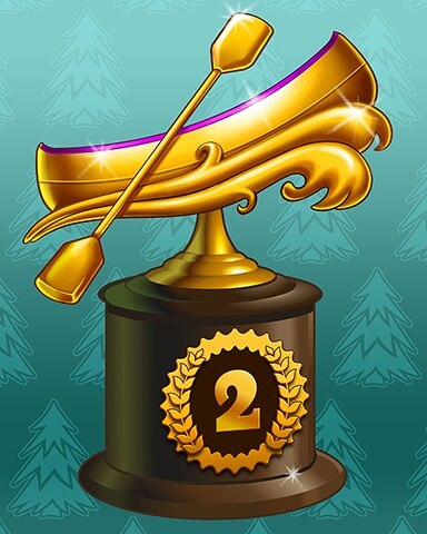 Golden Canoe Lap 2 Badge - Jet Set Solitaire Golden Canoe Lap 2 Badge - Jet Set Solitaire
