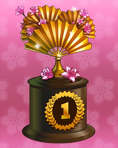Golden Fan Lap 1 Badge - Snowbird Solitaire Golden Fan Lap 1 Badge - Snowbird Solitaire