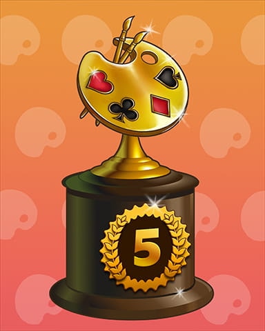 Lucky Creativity Lap 5 Badge - Poppit! Bingo