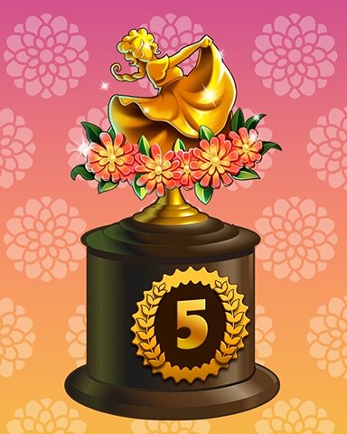 Golden Dancer Lap 5 Badge - Wheel Of Fortune: Pogo™ Edition Golden Dancer Lap 5 Badge - Wheel Of Fortune: Pogo™ Edition