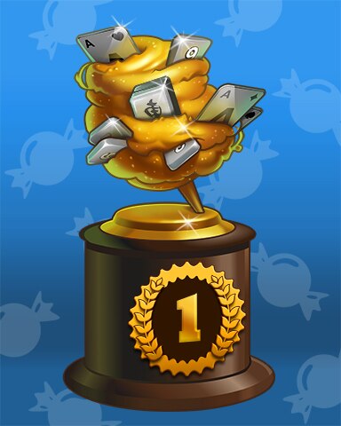 Cotton Candy Lap 1 Badge - Bejeweled Stars