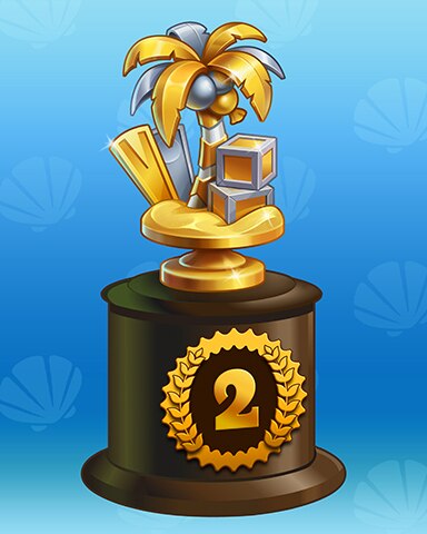 Sun-Kissed Paradise Lap 2 Badge - Solitaire Home Story Sun-Kissed Paradise Lap 2 Badge - Solitaire Home Story