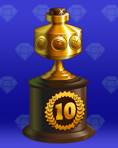 Treasure Trail Lap 10 Badge - Undiscovered World Treasure Trail Lap 10 Badge - Undiscovered World