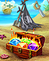 Flamin Treasure Badge - Bejeweled 3 Flamin Treasure Badge - Bejeweled 3