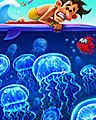 Jumpin' Jellyfish Badge - Squelchies Jumpin' Jellyfish Badge - Squelchies