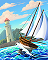Smooth Sailing Badge - Undiscovered World Smooth Sailing Badge - Undiscovered World